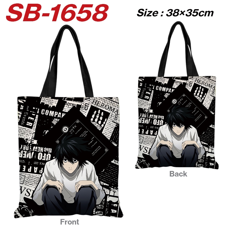 Death note Anime Canvas Handheld Shoulder Bag Handbag Shopping Bag 38X35CM SB-1658