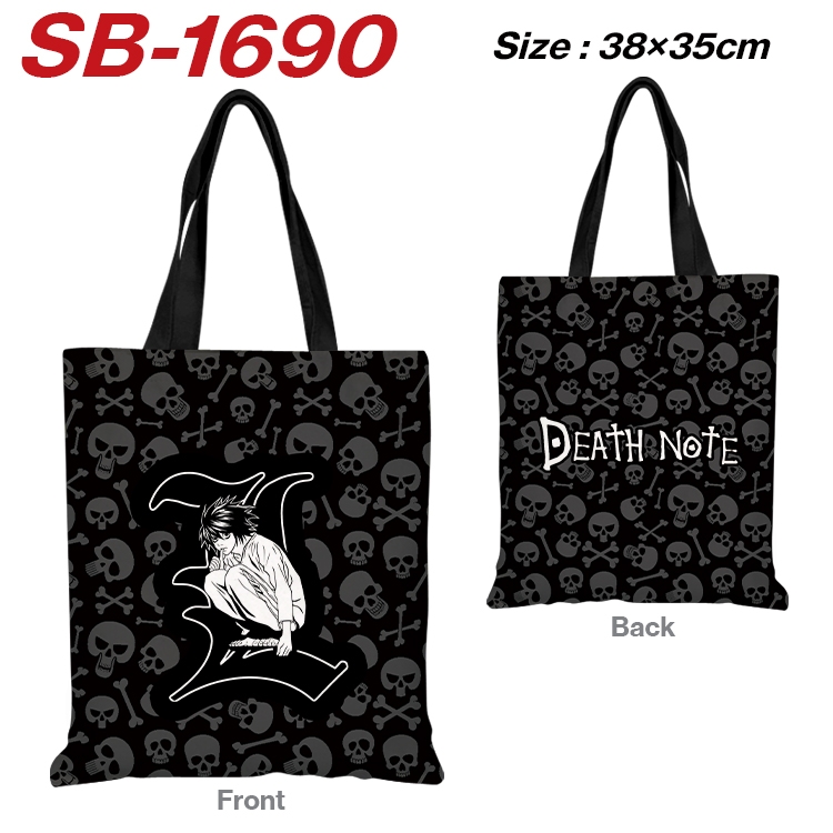 Death note Anime Canvas Handheld Shoulder Bag Handbag Shopping Bag 38X35CM SB-1690