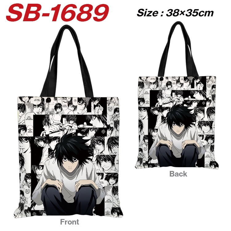 Death note Anime Canvas Handheld Shoulder Bag Handbag Shopping Bag 38X35CM SB-1689