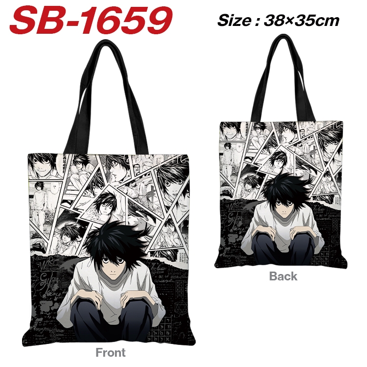 Death note Anime Canvas Handheld Shoulder Bag Handbag Shopping Bag 38X35CM SB-1659