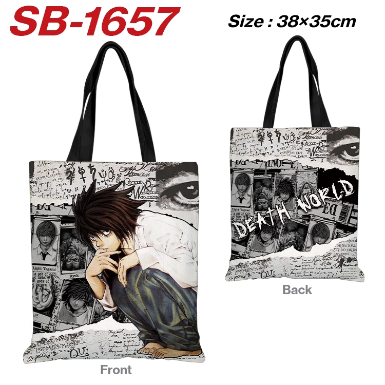 Death note Anime Canvas Handheld Shoulder Bag Handbag Shopping Bag 38X35CM SB-1657