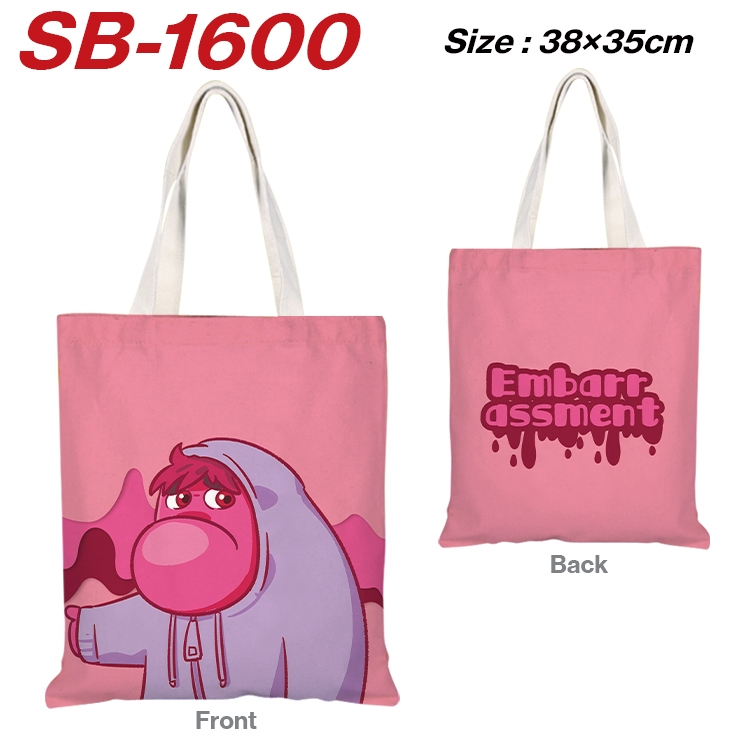 Inside Out Anime Canvas Handheld Shoulder Bag Handbag Shopping Bag 38X35CM SB-1600