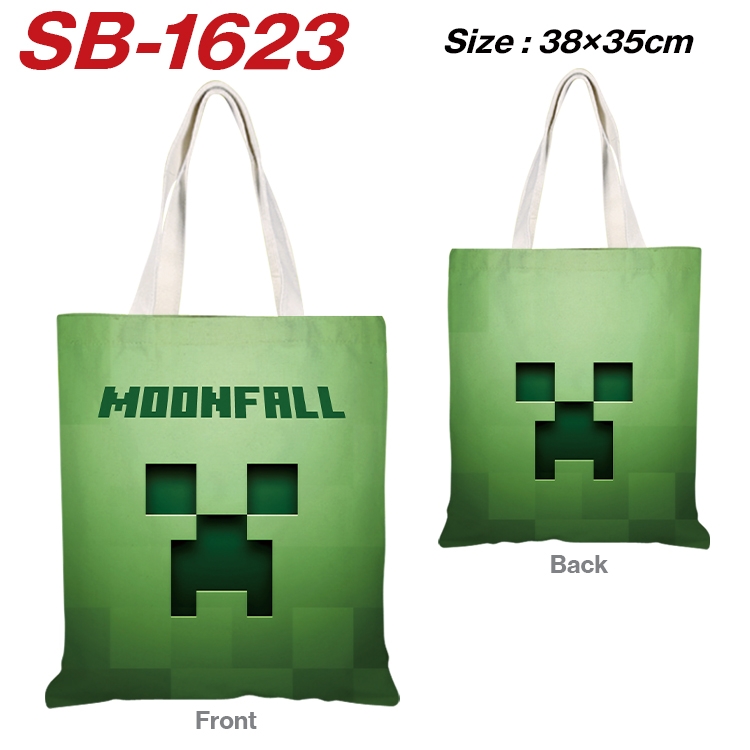 Minecraft Anime Canvas Handheld Shoulder Bag Handbag Shopping Bag 38X35CM SB-1623