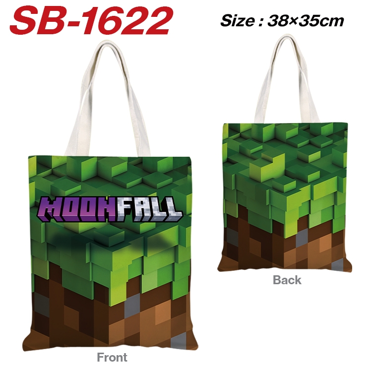 Minecraft Anime Canvas Handheld Shoulder Bag Handbag Shopping Bag 38X35CM SB-1622