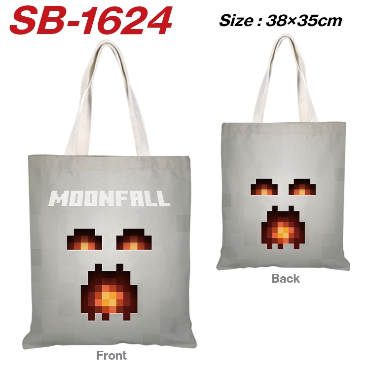 Minecraft Anime Canvas Handheld Shoulder Bag Handbag Shopping Bag 38X35CM  SB-1624