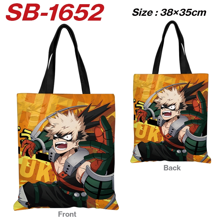 My Hero Academia Anime Canvas Handheld Shoulder Bag Handbag Shopping Bag 38X35CM SB-1652