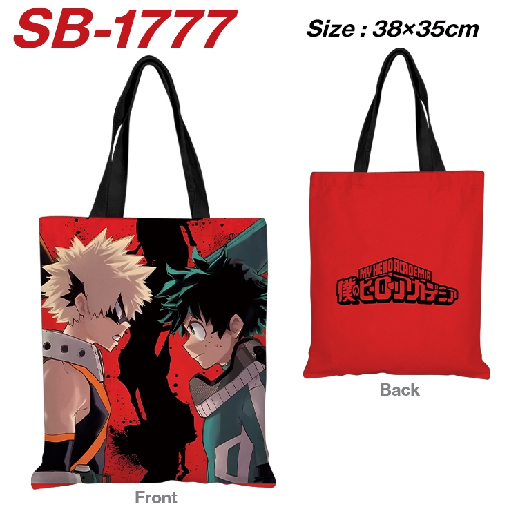 My Hero Academia Anime Canvas Handheld Shoulder Bag Handbag Shopping Bag 38X35CM SB-1777