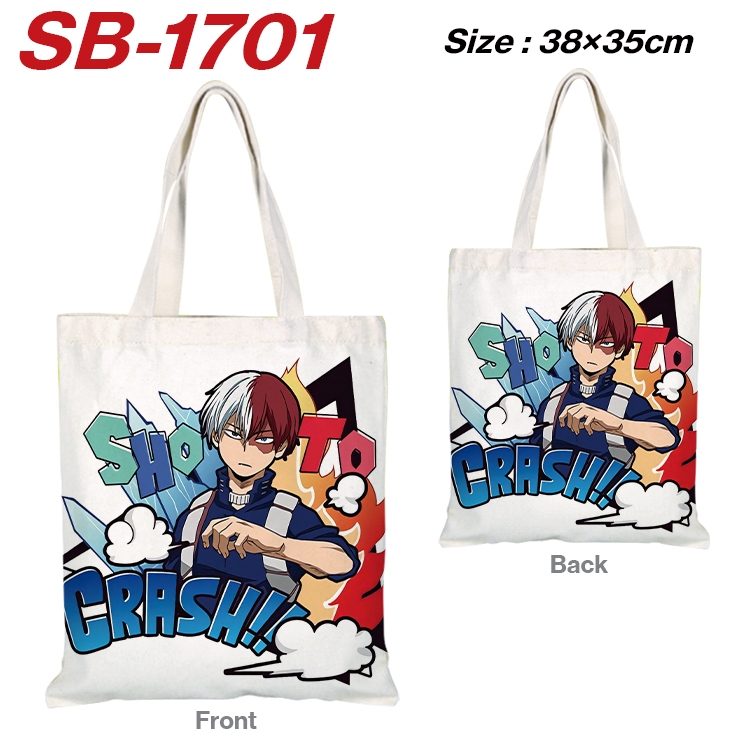 My Hero Academia Anime Canvas Handheld Shoulder Bag Handbag Shopping Bag 38X35CM SB-1701