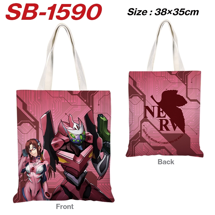 EVA Anime Canvas Handheld Shoulder Bag Handbag Shopping Bag 38X35CM SB-1590