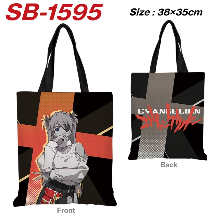 EVA Anime Canvas Handheld Shoulder Bag Handbag Shopping Bag 38X35CM  SB-1595