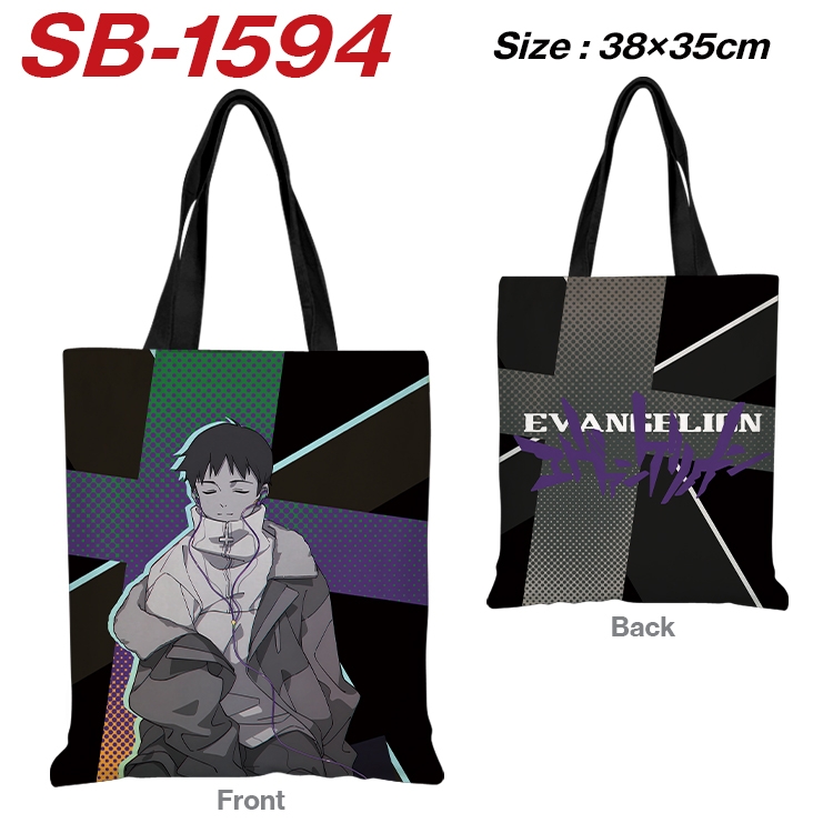 EVA Anime Canvas Handheld Shoulder Bag Handbag Shopping Bag 38X35CM SB-1594