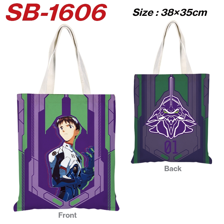 EVA Anime Canvas Handheld Shoulder Bag Handbag Shopping Bag 38X35CM  SB-1606