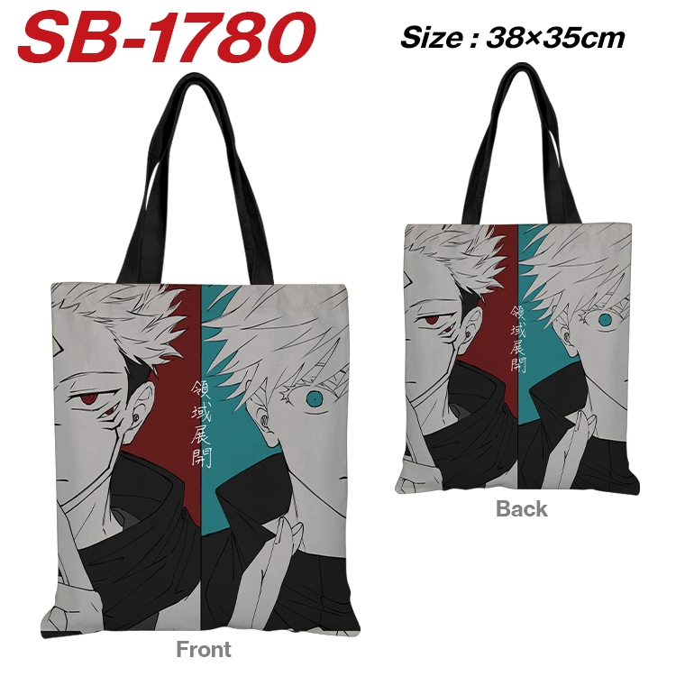 Jujutsu Kaisen Anime Canvas Handheld Shoulder Bag Handbag Shopping Bag 38X35CM SB-1780