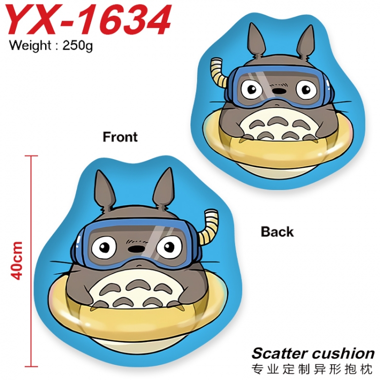 TOTORO Crystal plush shaped plush doll pillows and cushions 40CM YX-1634