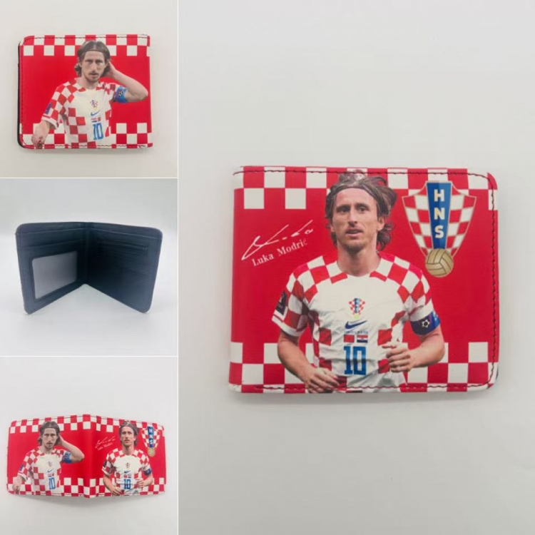 Luka Modric Full color Two fold short card case wallet 11X9.5CM