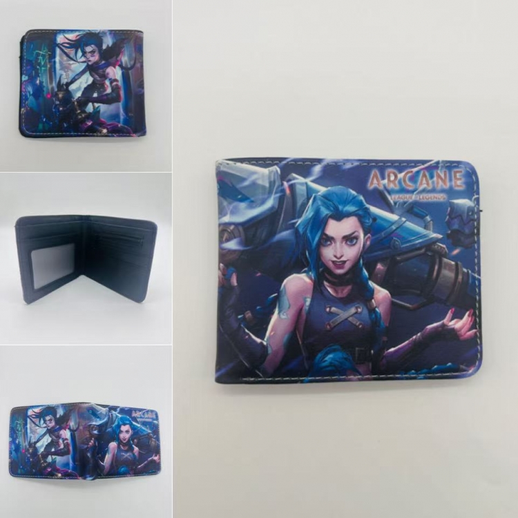 League of Legends Full color Two fold short card case wallet 11X9.5CM 