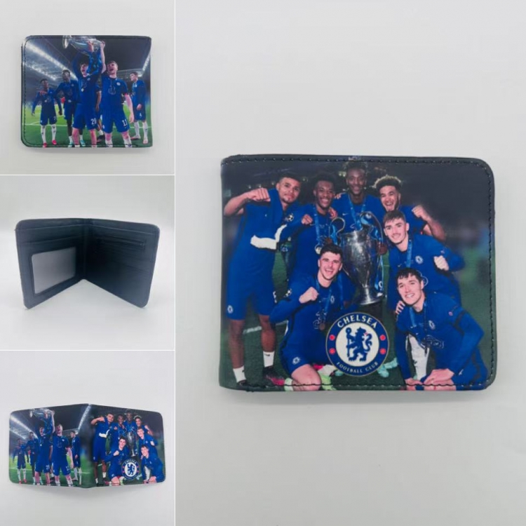 Chelsea Full color Two fold short card case wallet 11X9.5CM