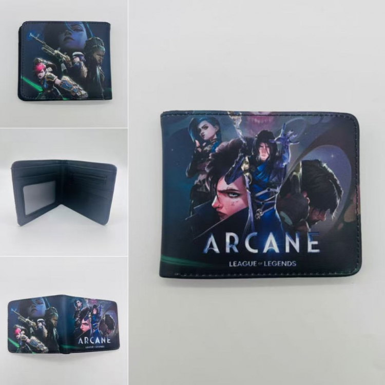 League of Legends Full color Two fold short card case wallet 11X9.5CM 