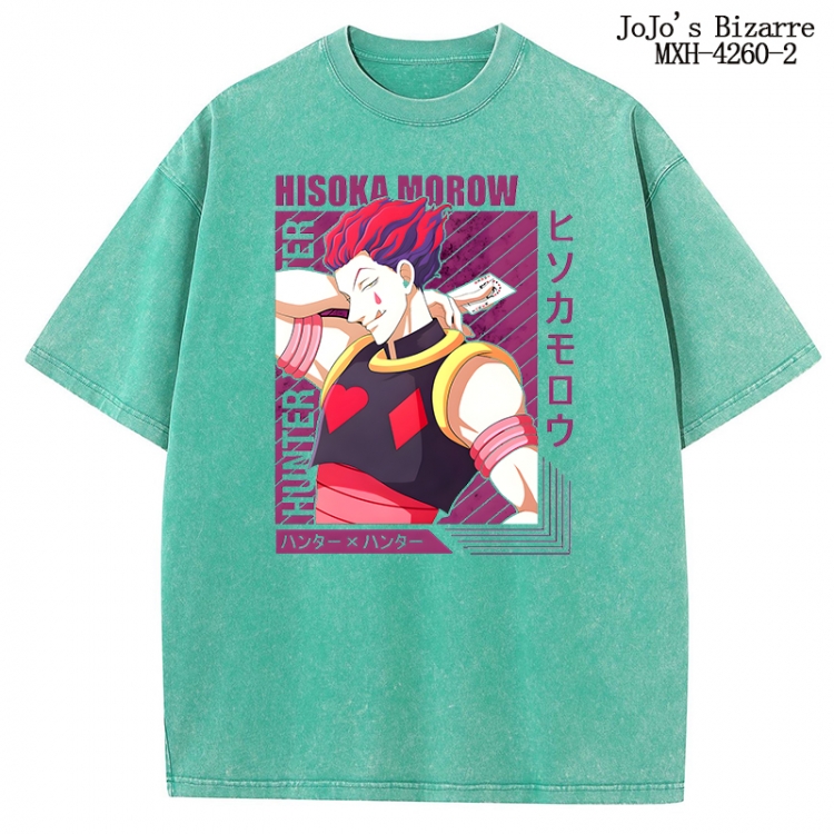 JoJos Bizarre Adventure Anime peripheral pure cotton washed and worn T-shirt from S to 2XL