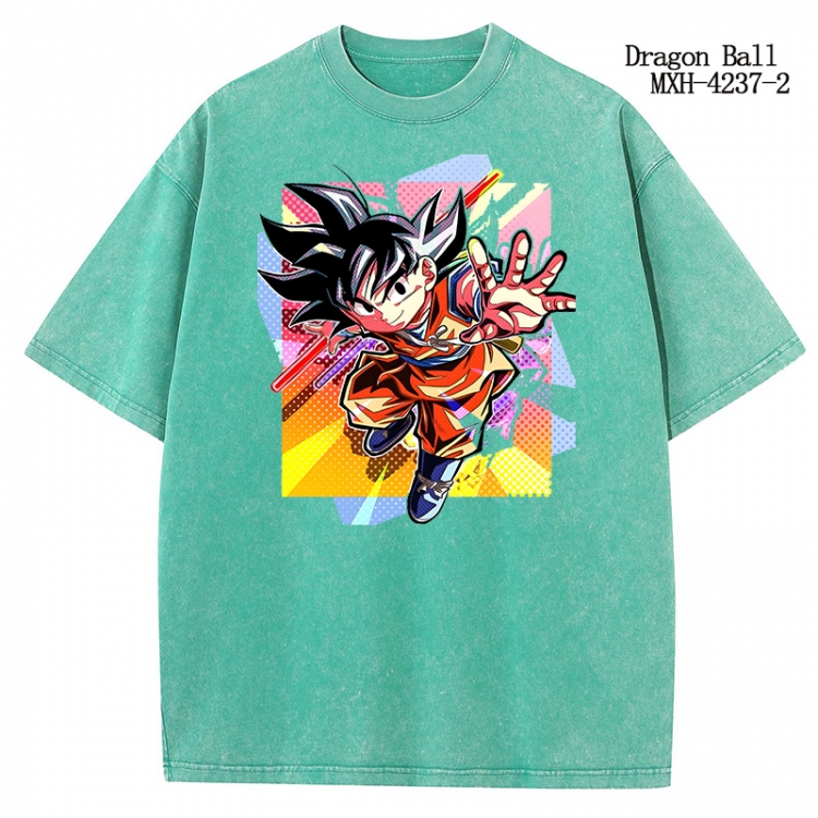 DRAGON BALL Anime peripheral pure cotton washed and worn T-shirt from S to 2XL MXH-4237-2