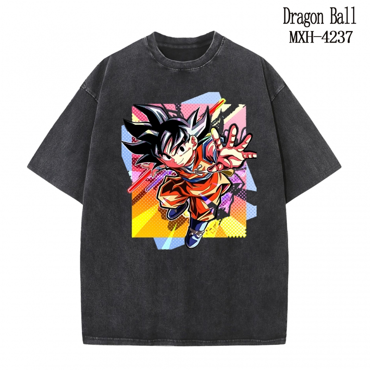 DRAGON BALL Anime peripheral pure cotton washed and worn T-shirt from S to 2XL MXH-4237