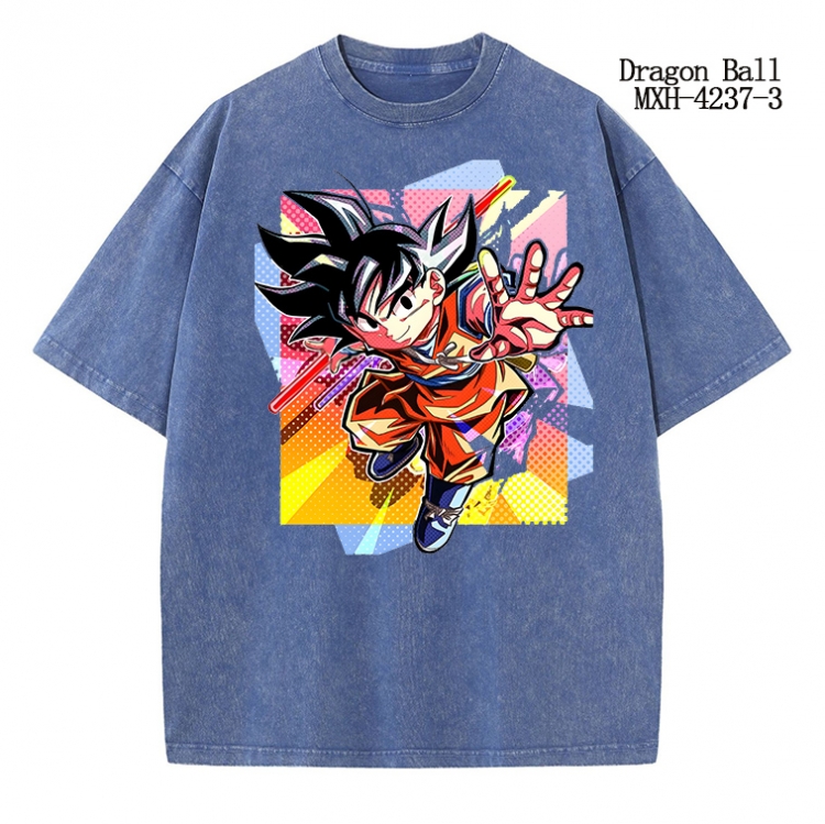 DRAGON BALL Anime peripheral pure cotton washed and worn T-shirt from S to 2XL  MXH-4237-3