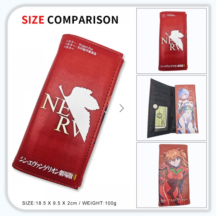 EVA Anime wallet long wallet buckle storage bag 18.5x9.5x2CM 100g GG-014