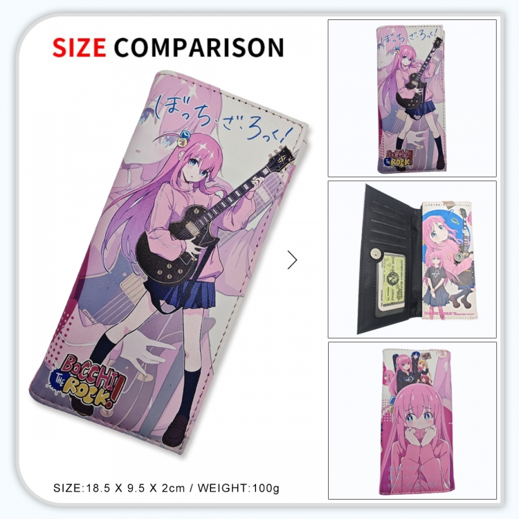 BOCCHI THE ROCK! Anime wallet long wallet buckle storage bag 18.5x9.5x2CM 100g GG-027