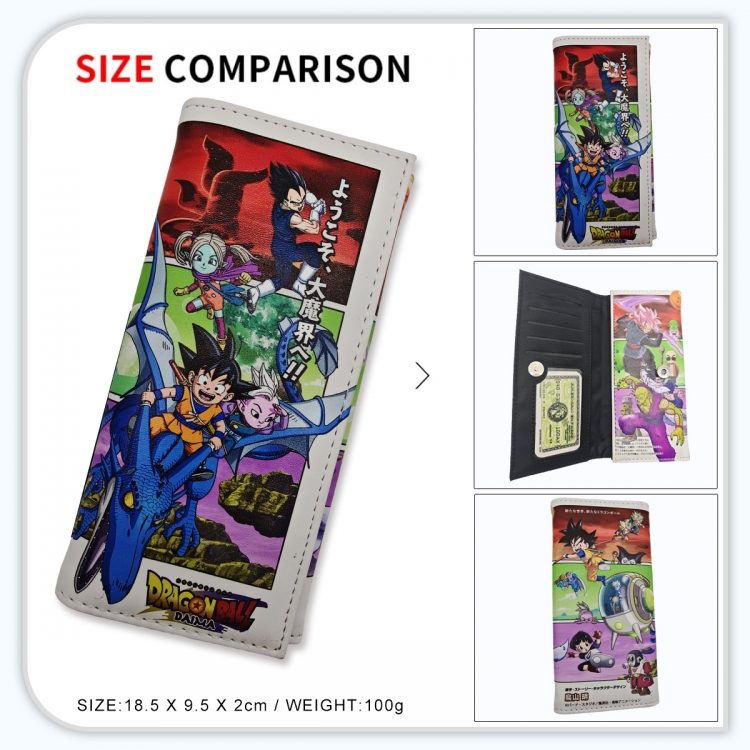 DRAGON BALL Anime wallet long wallet buckle storage bag 18.5x9.5x2CM 100g GG-060