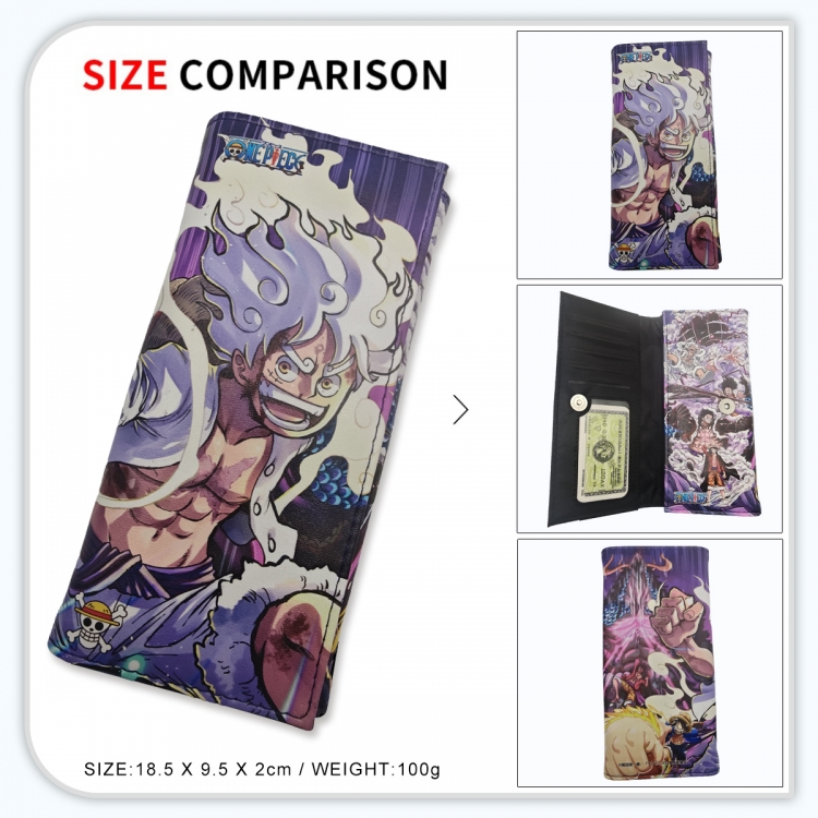 One Piece Anime wallet long wallet buckle storage bag 18.5x9.5x2CM 100g GG-063