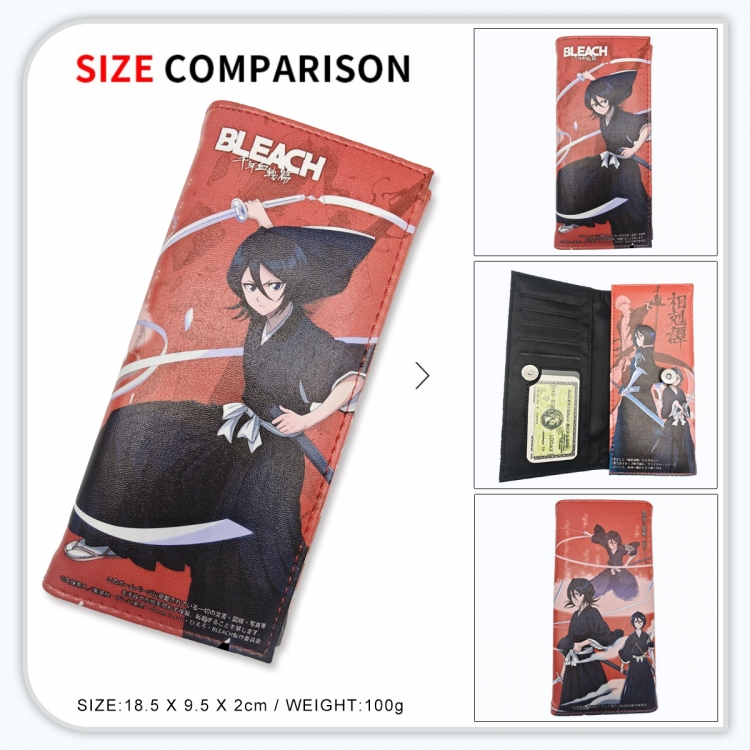 Bleach Anime wallet long wallet buckle storage bag 18.5x9.5x2CM 100g GG-057