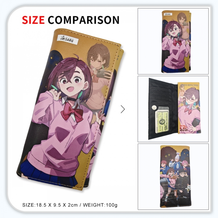 DANDADAN Anime wallet long wallet buckle storage bag 18.5x9.5x2CM 100g GG-062