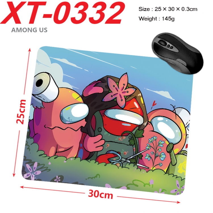 Among us Anime peripheral new lock edge mouse pad 25X30cm XT-0332