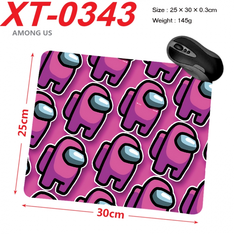 Among us Anime peripheral new lock edge mouse pad 25X30cm  XT-0343