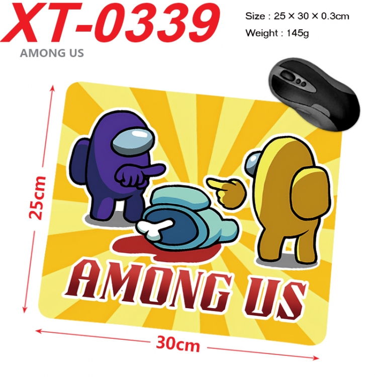 Among us Anime peripheral new lock edge mouse pad 25X30cm XT-0339