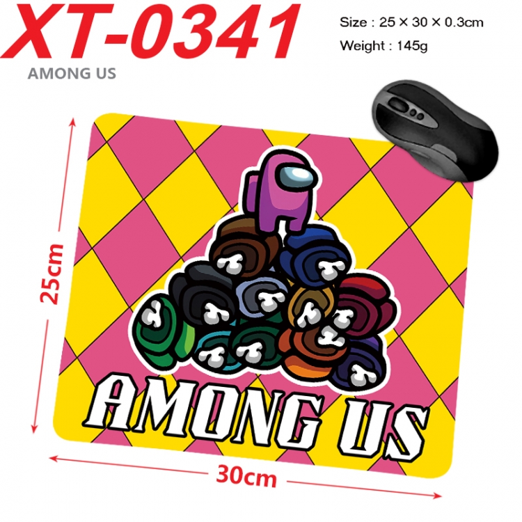 Among us Anime peripheral new lock edge mouse pad 25X30cm  XT-0341