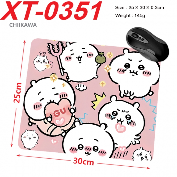 Chiikawa Anime peripheral new lock edge mouse pad 25X30cm XT-0351