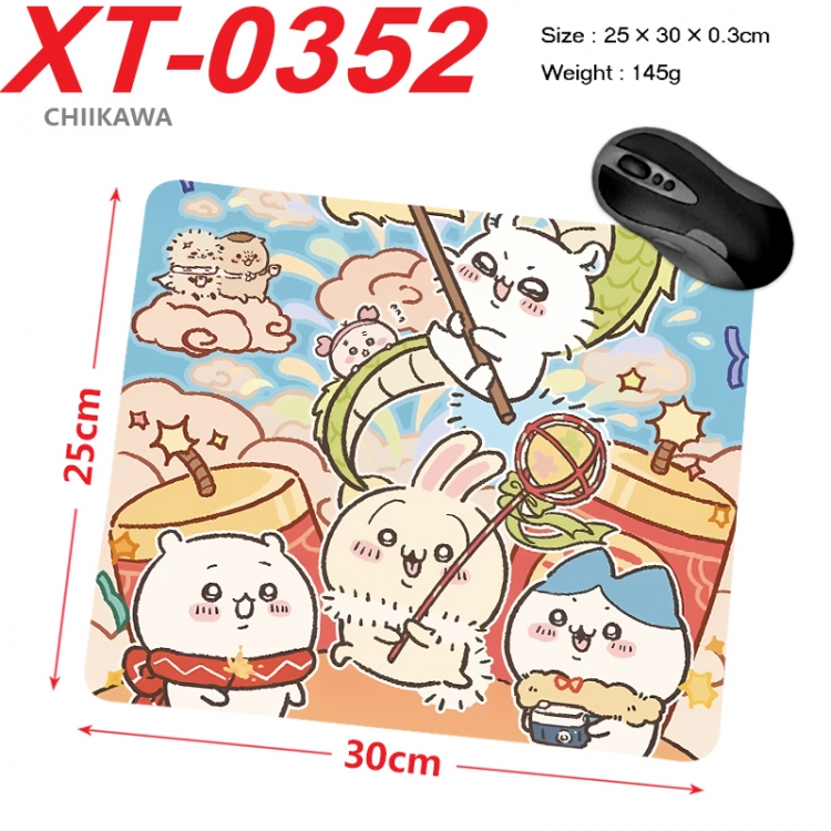 Chiikawa Anime peripheral new lock edge mouse pad 25X30cm  XT-0352