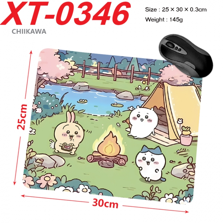 Chiikawa Anime peripheral new lock edge mouse pad 25X30cm XT-0346