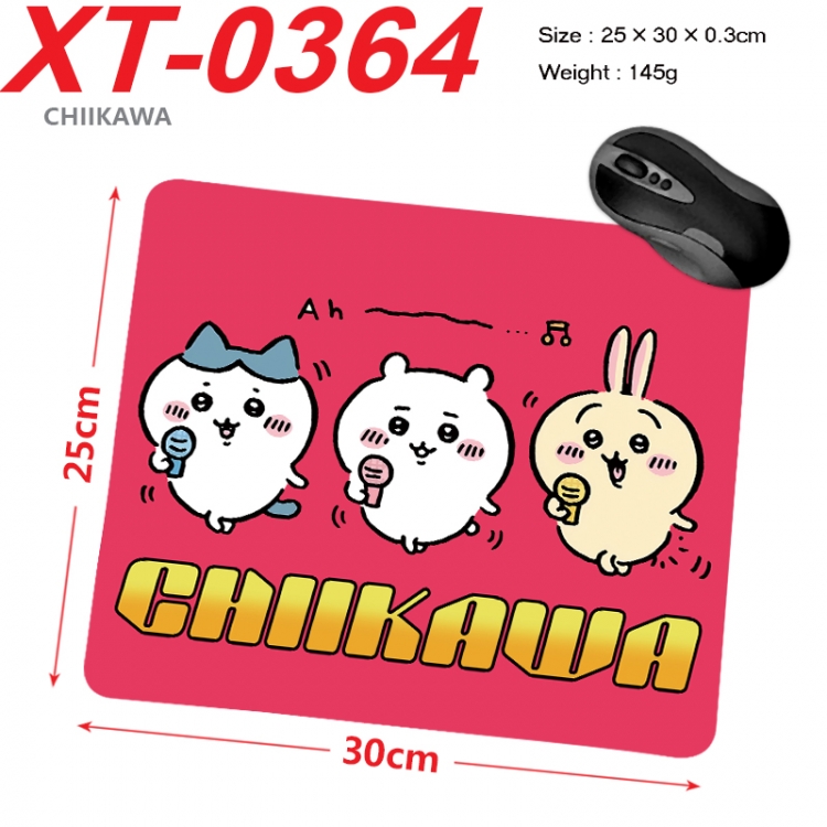 Chiikawa Anime peripheral new lock edge mouse pad 25X30cm XT-0364