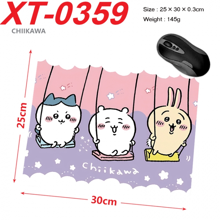 Chiikawa Anime peripheral new lock edge mouse pad 25X30cm XT-0359