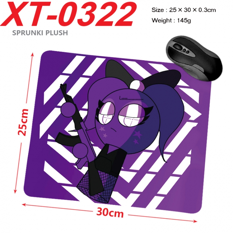 Sprunki Plush Anime peripheral new lock edge mouse pad 25X30cm  XT-0322