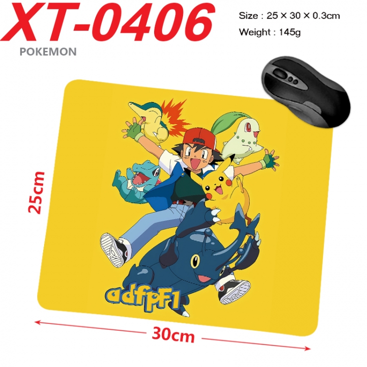 Pokemon Anime peripheral new lock edge mouse pad 25X30cm XT-0406