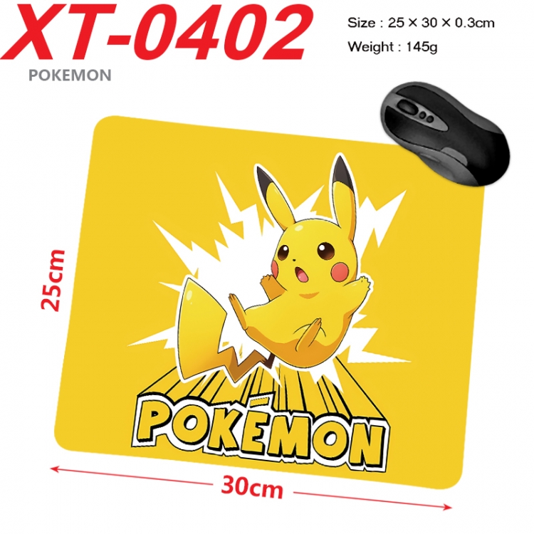 Pokemon Anime peripheral new lock edge mouse pad 25X30cm XT-0402