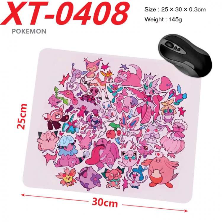 Pokemon Anime peripheral new lock edge mouse pad 25X30cm XT-0408