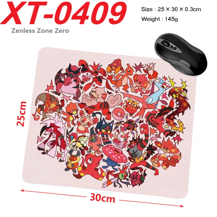 Pokemon Anime peripheral new lock edge mouse pad 25X30cm XT-0409