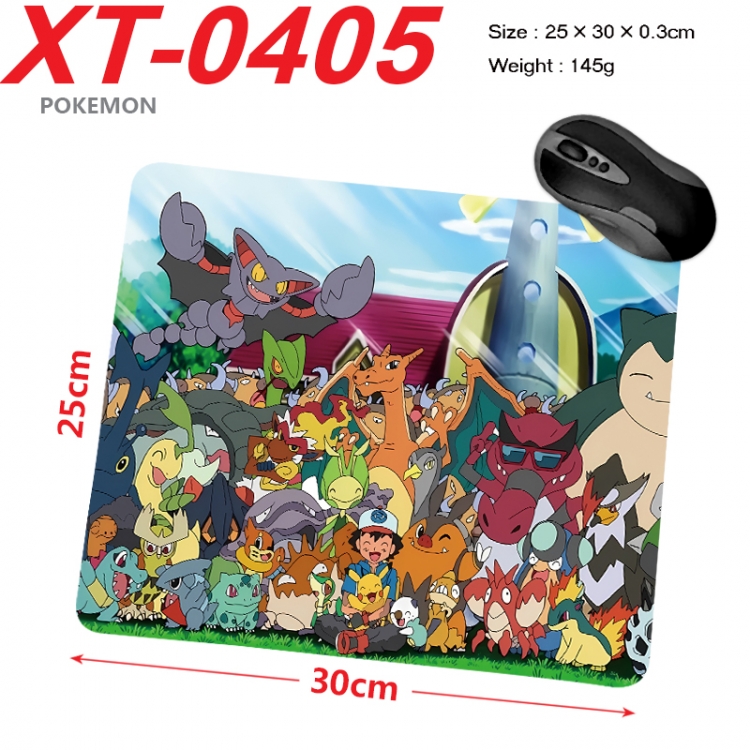 Pokemon Anime peripheral new lock edge mouse pad 25X30cm XT-0405