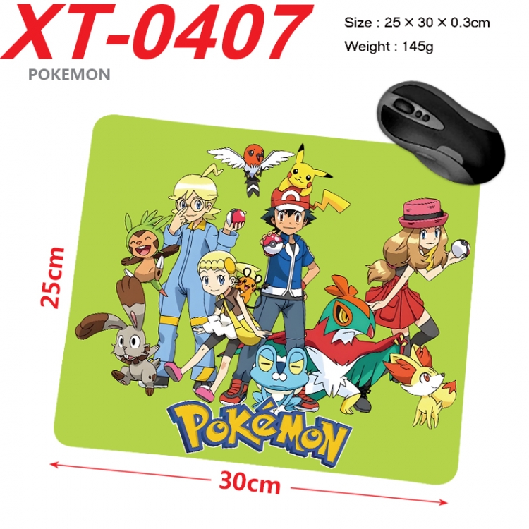 Pokemon Anime peripheral new lock edge mouse pad 25X30cm  XT-0407