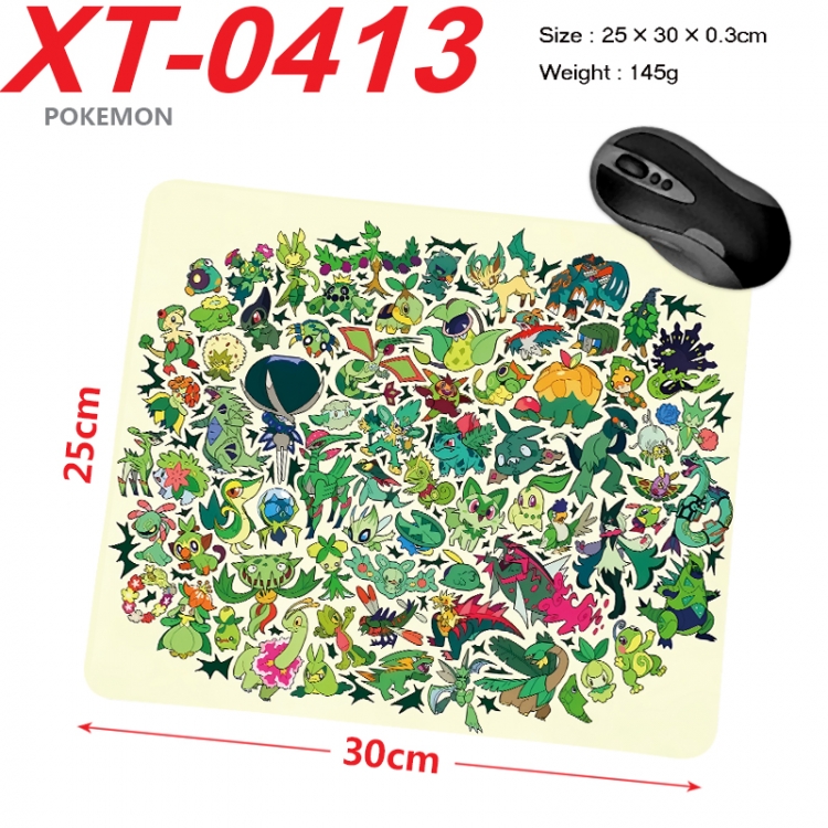 Pokemon Anime peripheral new lock edge mouse pad 25X30cm XT-0413