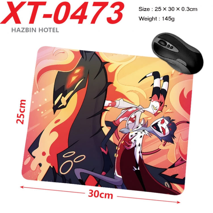 Hazbin Hotel Anime peripheral new lock edge mouse pad 25X30cm  XT-0473